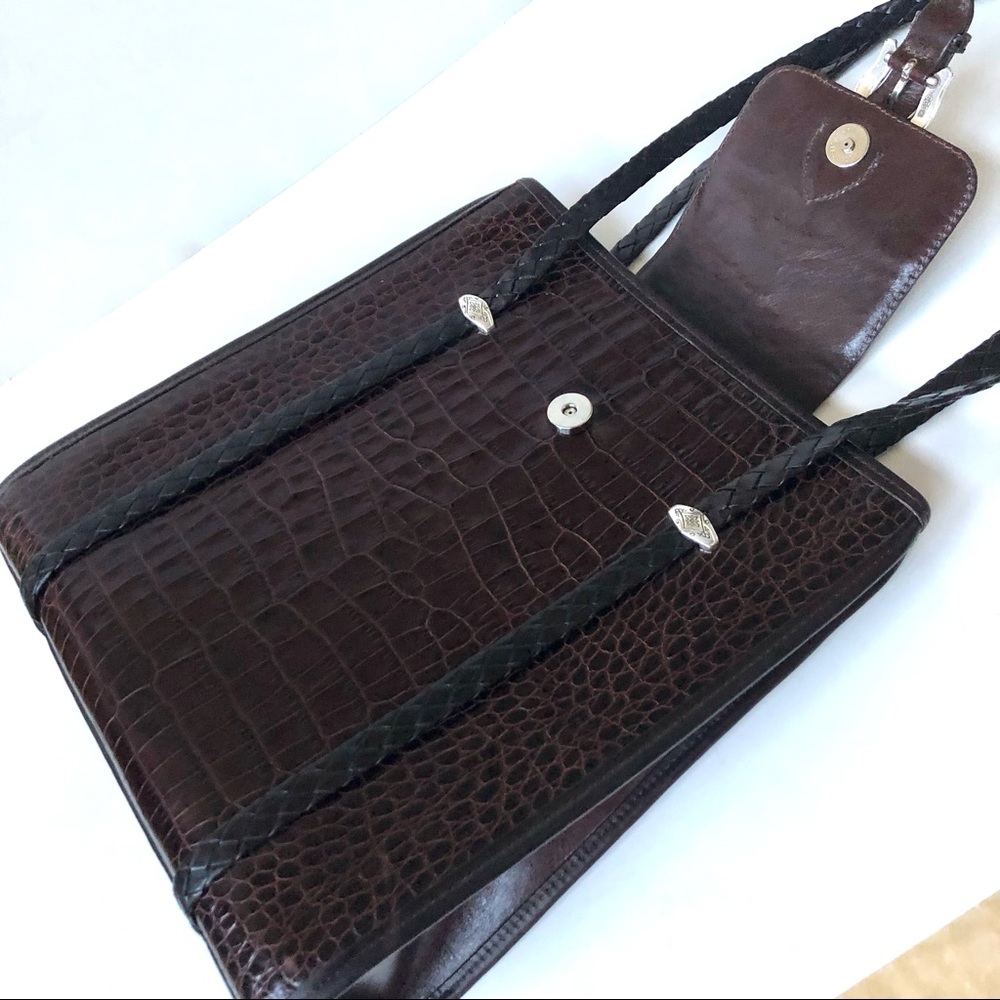 Brighton Structured Tote Embossed & Smooth Leather - Picture 11 of 13